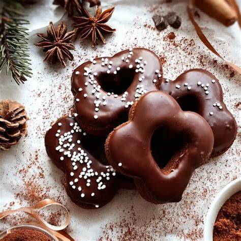 Vegane Buchweizen-Lebkuchen, fertig dekoriert