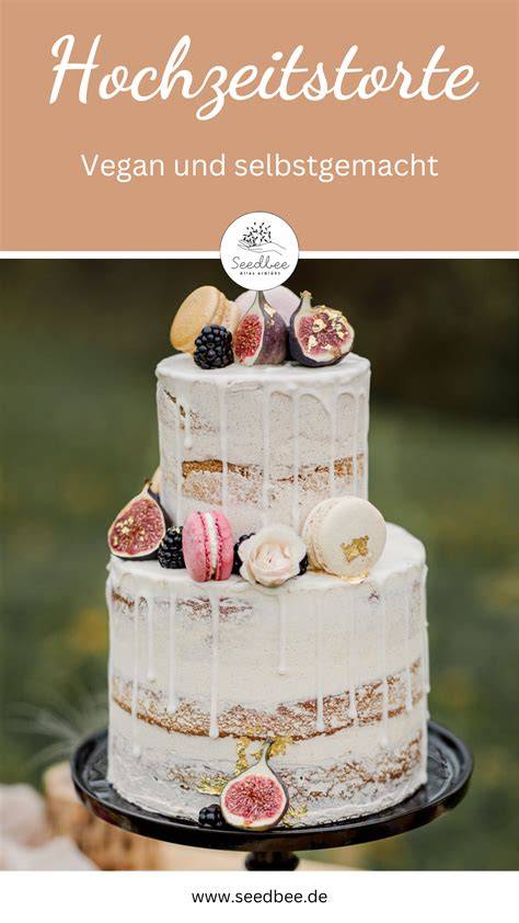 Vegane Hochzeitstorte handgemacht