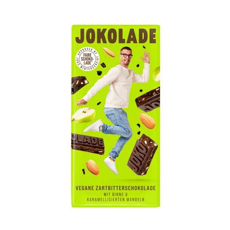 Vegane JOKOLADE Riegel und Verpackungsdesign