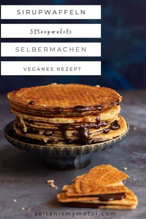 Vegane Karamellwaffeln frisch gebacken