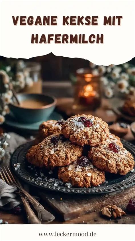 Vegane Kekse mit Schokoladenguss und Nussdekoration