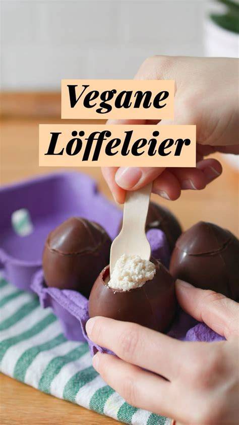Vegane Löffeleier in Silikonform mit Cremefüllung