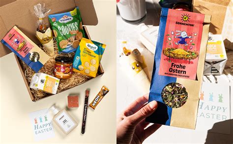 Vegane Ostergeschenk-Boxen mit nachhaltiger Verpackung
