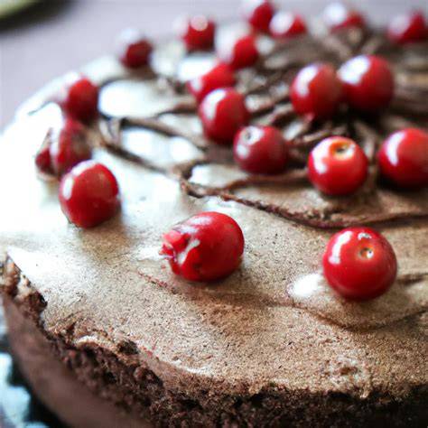 Vegane Schoko-Kirsch-Torte im Ofen