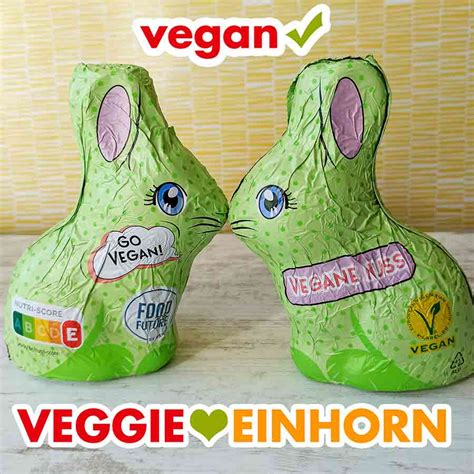 Vegane Schoko-Osterhasen von nu company und Rosengarten