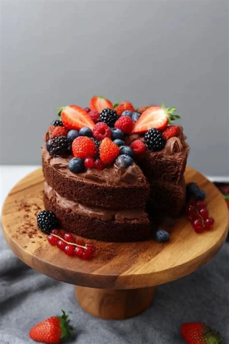 Vegane Schoko-Schoko-Torte mit cremiger Füllung