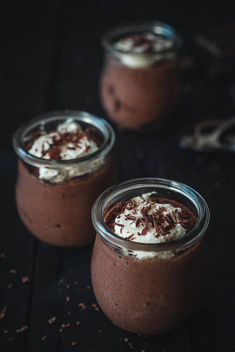 Vegane Schokoladenmousse im Glas
