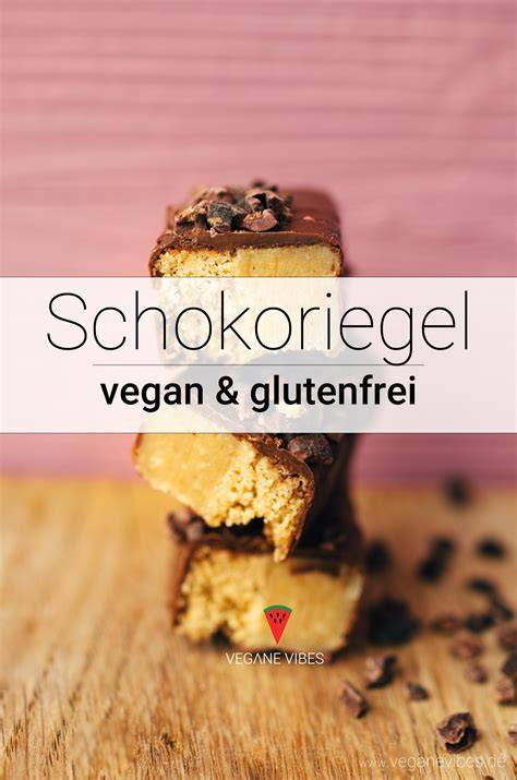 Vegane Schokoriegel im Supermarktregal