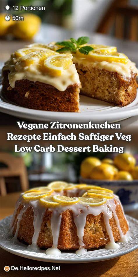 Vegane Zitronenkuchen Varianten