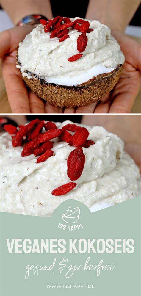 Vegane Zutaten für cremiges Erdbeer-Joghurt-Schoko-Eis