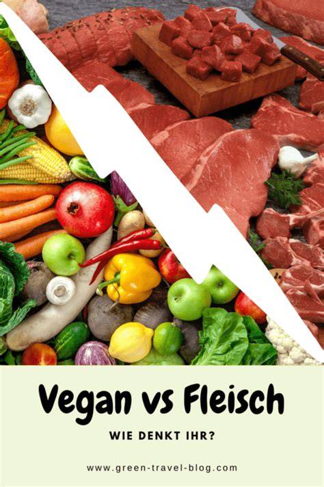 Vegane und fleischhaltige Optionen auf einem Tablett