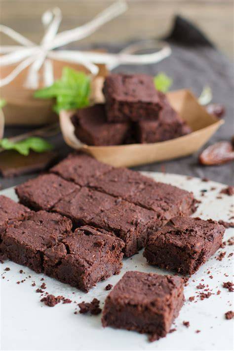 Vegane und glutenfreie Brownies mit Kidneybohnen und Hafermehl