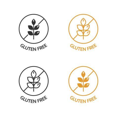 Vegane und glutenfreie Symbole auf Lebensmittelverpackungen