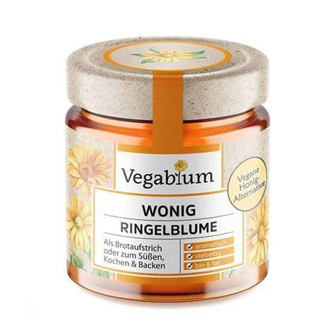 Veganer Honig („Wonig“) im Glas, pflanzliche Alternativen