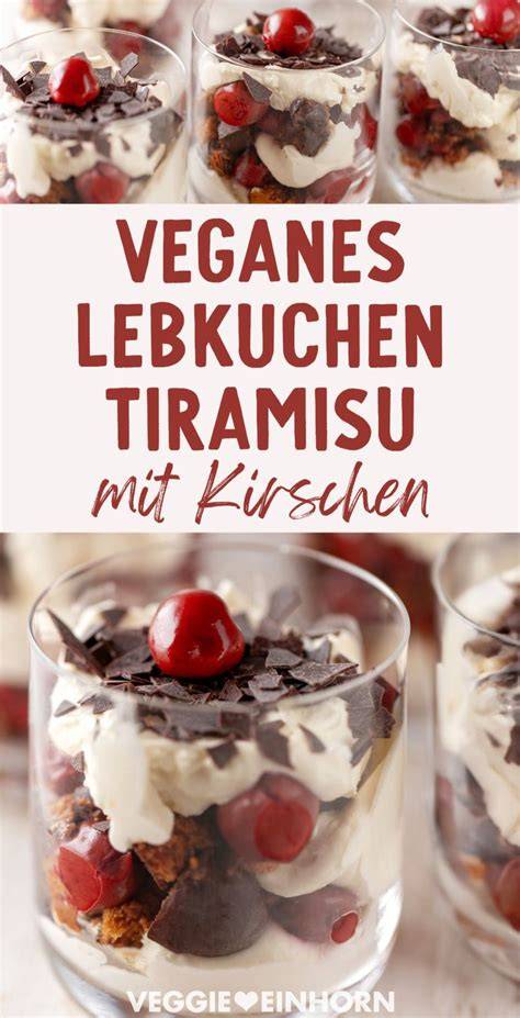Veganes Lebkuchentiramisu mit Kokossahne in Gläsern