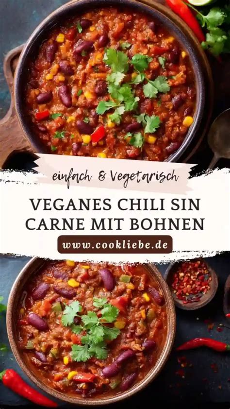 Veganes Schokoladen-Chili mit Bohnen in einem Topf