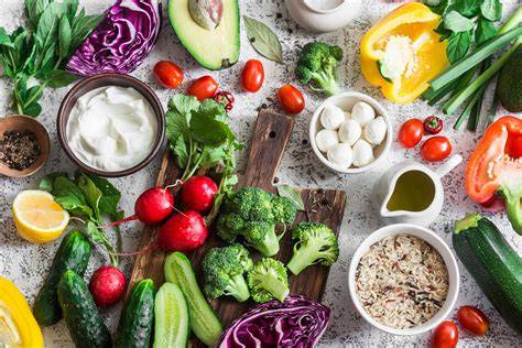Vegetarische Ernährung und typische Produkte