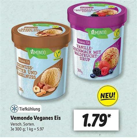 Vemondo veganes Eis bei Lidl