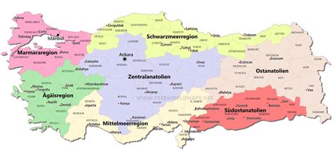 Verbreitung und Regionen der Lokum-Produktion in der Türkei