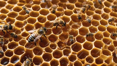 Verdeckelte Honigwaben im Bienenstock