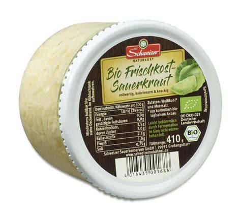 Vergleich: Frischkost-Sauerkraut vs. industrielles Sauerkraut - Zutaten und Nährwerte