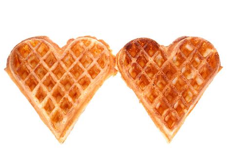 Vergleich: Herzwaffel, Belgische Waffel, Amerikanische (runde) Waffel