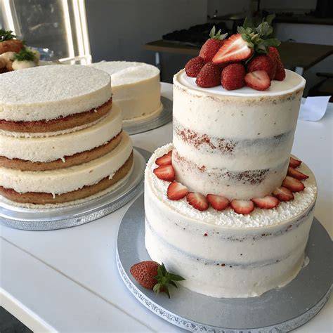 Vergleich: klassischer Naked Cake vs. Semi Naked Cake