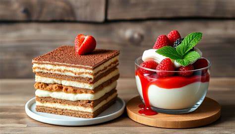 Vergleich: traditionelle Zubereitung vs. Fertigbasis (Tiramisu/Panna Cotta)