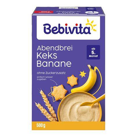 Vergleich Babynahrung: Abendbrei Keks Banane Nährstoffe