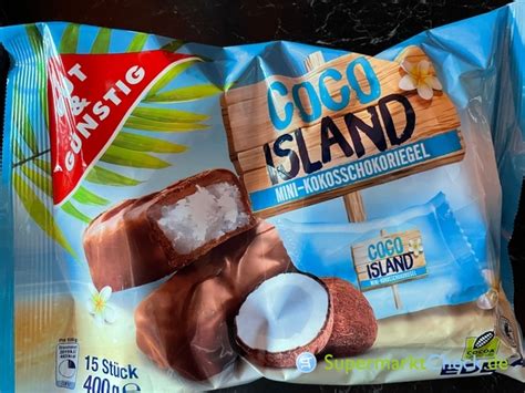Vergleich Bounty und Coco Island Kokos-Schokoriegel