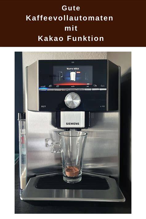 Vergleich Kaffeevollautomaten Kakao-Funktion