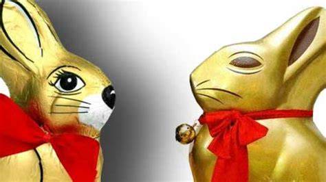 Vergleich Lindt und Hauswirth Schoko-Osterhasen