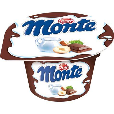 Vergleich Monte Pudding und Joghurt - Infografik