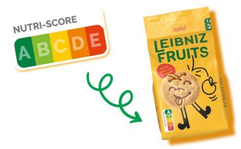 Vergleich Nutri-Score von LEIBNIZ Keksen (Infografik)