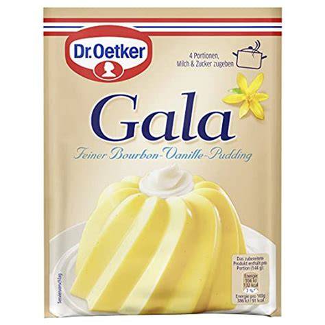 Vergleich Original Pudding und Gala Pudding Packungen