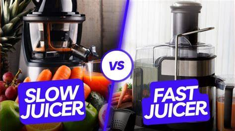 Vergleich Slow Juicer vs Zentrifugal-Entsafter Infografik