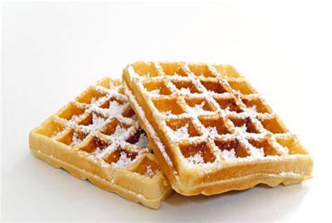 Vergleich Waffel mit Zucker & Waffel mit Puderzucker als Topping