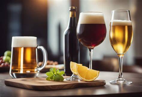 Vergleich Wein und Bier Kohlenhydrate