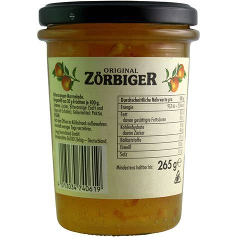 Vergleich altes und neues Etikett der Zörbiger Marmelade