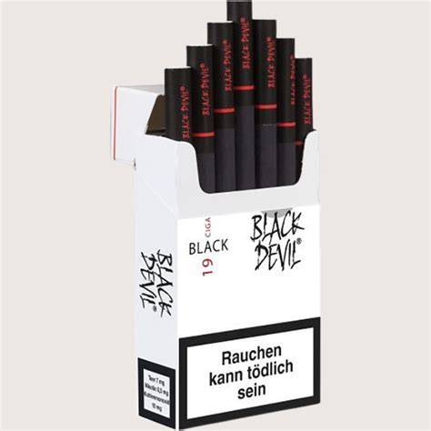 Vergleich der Nikotin- und Teerwerte von Black Devil Zigaretten