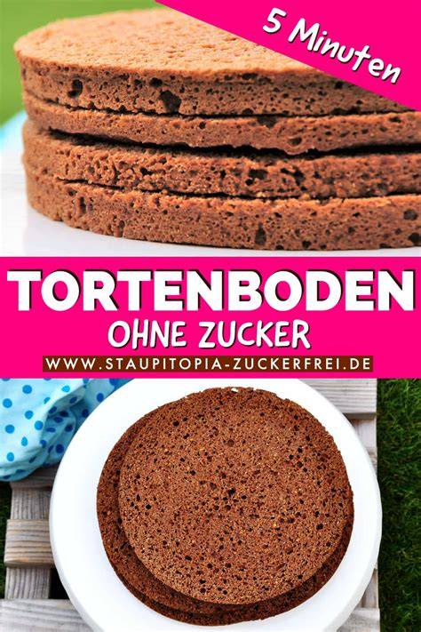 Vergleich der Tortenboden Varianten ohne Zucker