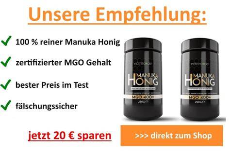 Vergleich herkömmlicher Honig vs. Manuka Honig MGO-Gehalt