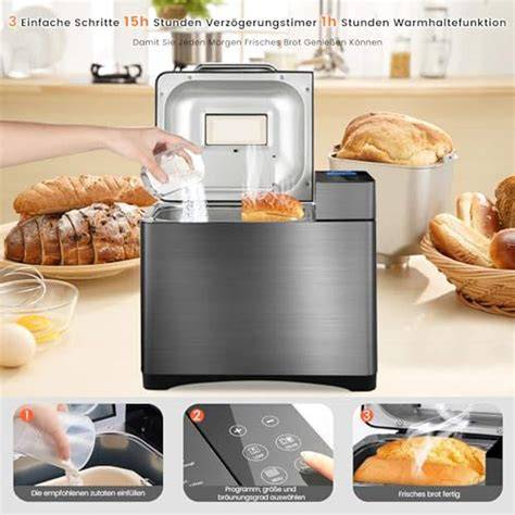 Vergleich verschiedener Brotbackautomaten