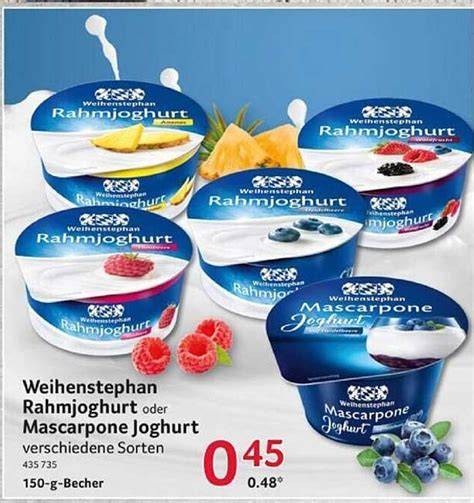 Vergleich verschiedener Cremes: Mascarpone, Joghurt, Schokolade