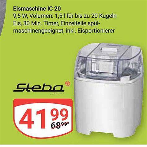 Vergleich verschiedener Eiskonsistenzen aus der Steba IC 20