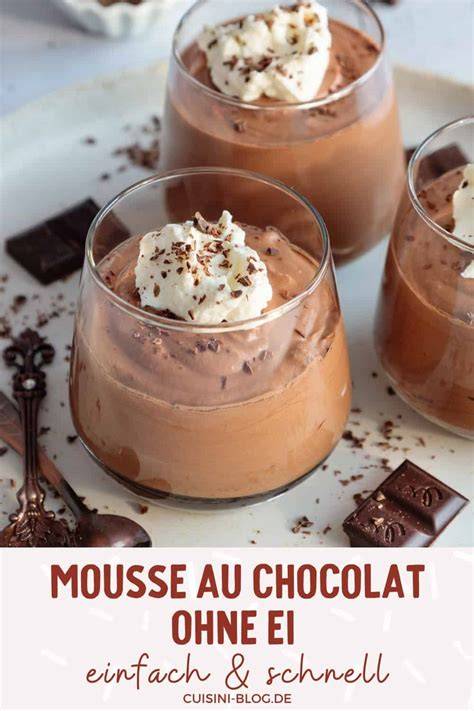 Vergleich verschiedener Schokoladensorten für Mousse au Chocolat