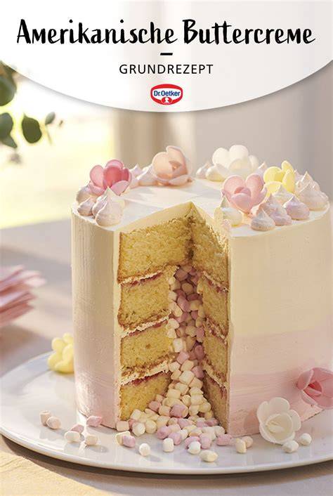 Vergleichstabelle: Deutsche, Schweizer, Amerikanische Buttercreme