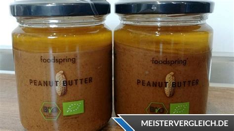 Vergleichstabelle: Erdnussbutter-Marken ohne Zucker und ohne Palmöl