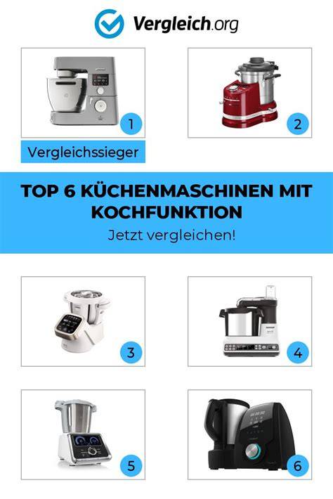 Vergleichstabelle verschiedener Küchenmaschinen mit Plätzchenteig-Schwerpunkt