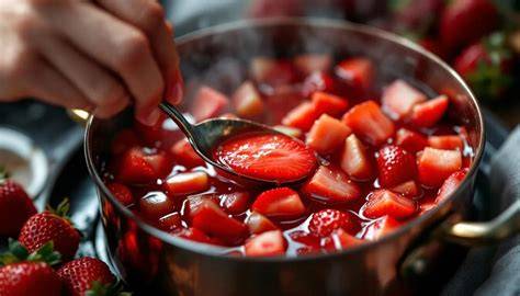 Verhältnis Erdbeeren zu Rhabarber
